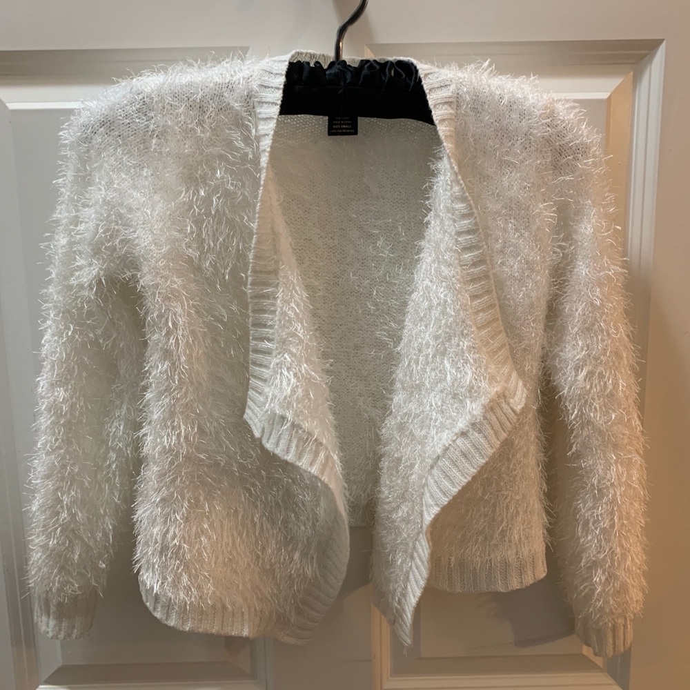 White cardigan